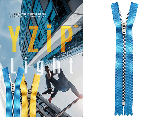 YKK Launches “YZiP® Light” Aluminum Alloy Zipper for Cotton Pants　- Powered by YKK’s proprietary aluminum molding technology, YZiP® Light delivers enhanced strength with a 50% weight reduction compared to conventional YZiP® zippers -